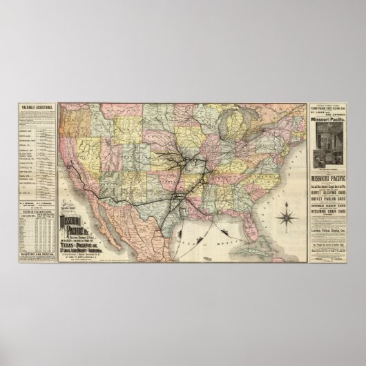 Missouri Pacific Railway Poster (Voorkant)