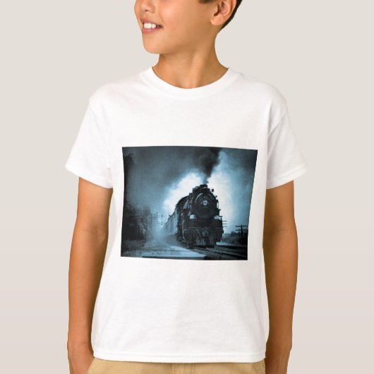 Missouri Pacific Steam Passenger Cyan T-shirt (Voorkant)