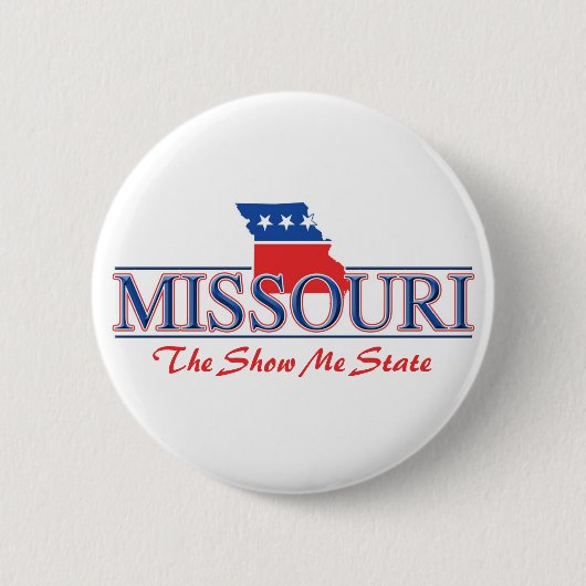 Missouri Patriotic Buttonnen Ronde Button 5,7 Cm (Voorkant)