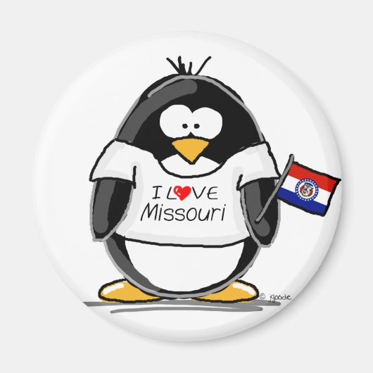 Missouri pinguïn magneet (Voorkant)
