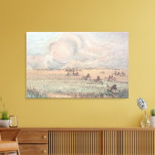 Missouri prairie vuur canvas afdruk (Insitu (Woonkamer))