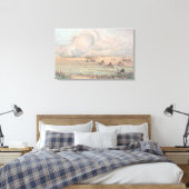 Missouri prairie vuur canvas afdruk (Insitu (Slaapkamer))