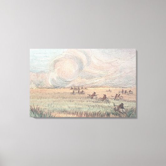 Missouri prairie vuur canvas afdruk (Voorkant)