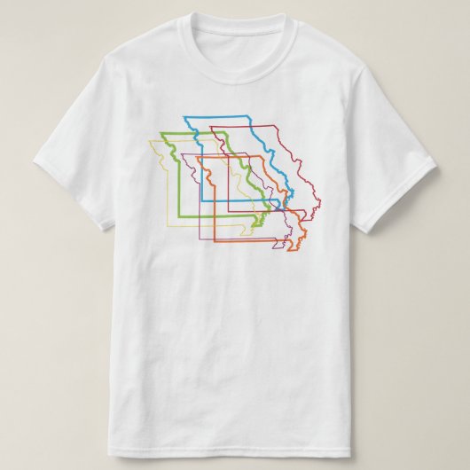 missouri pride blur t-shirt (Design voorkant)