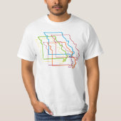 missouri pride blur t-shirt (Voorkant)