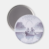 Missouri Quarter Origineel Kunstwerk Magneet (Voorkant / Achterkant)