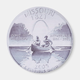 Missouri Quarter Origineel Kunstwerk Magneet