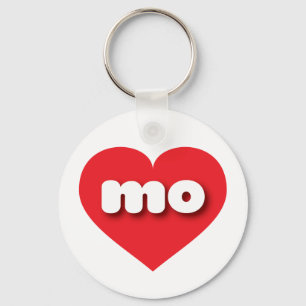 Missouri red hart - Ik hou van mo Sleutelhanger