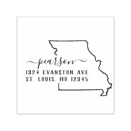 Missouri retouradres stempel zelf-inkt