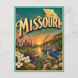 Missouri Retro Reis Souvenir Prentkaart Briefkaart