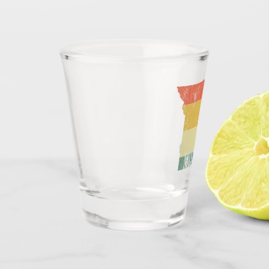 Missouri Retro  Sunset Distress State Map Shot Glas (Links)