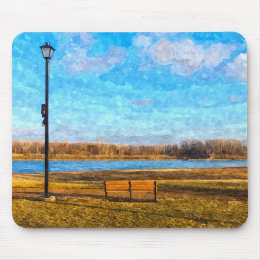 Missouri River Bench Painterly Muismat (Voorkant)