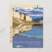Missouri River Breaks Nationaal Monument Montana Briefkaart (Voorkant / Achterkant)