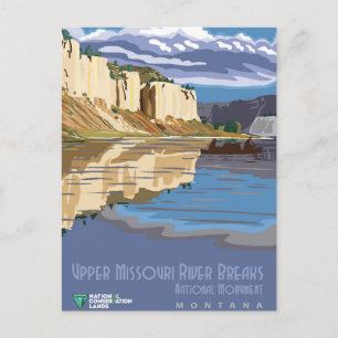 Missouri River Breaks Nationaal Monument Montana Briefkaart