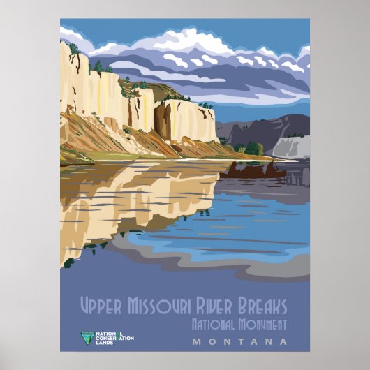 Missouri River Breaks Poster (Voorkant)