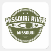 Missouri River Missouri Vierkante Sticker (Voorkant)