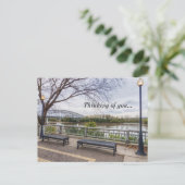 Missouri River Uitzicht Thinking of You Briefkaart (Staand voorkant)