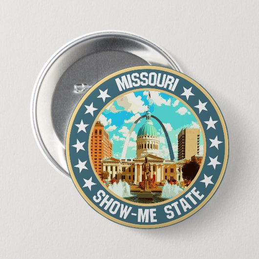 Missouri Ronde Button 7,6 Cm (Voorkant /achterkant)