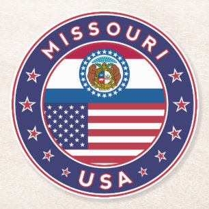 Missouri Ronde Kartonnen Onderzetter