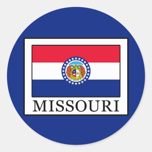 Missouri Ronde Sticker (Voorkant)