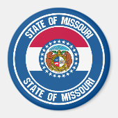 Missouri Round Emblem Magneet (Voorkant)