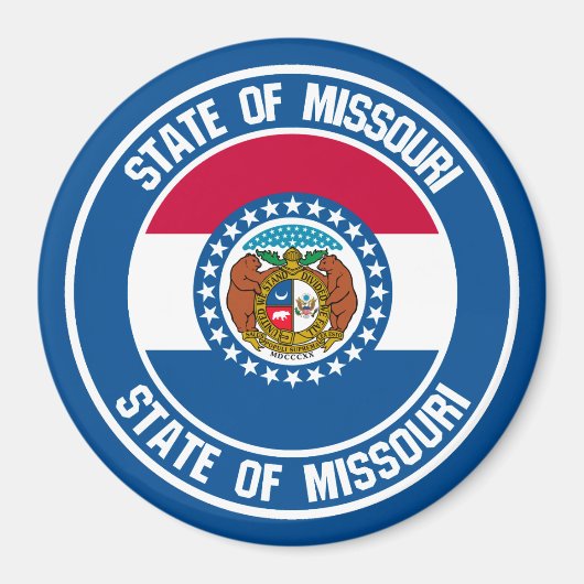 Missouri Round Emblem Magneet (Voorkant)