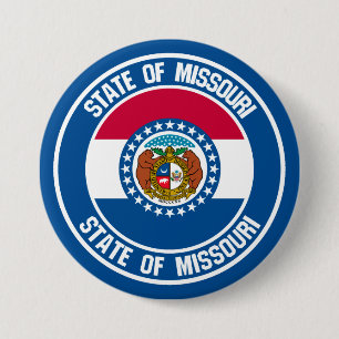 Missouri Round Emblem Ronde Button 7,6 Cm