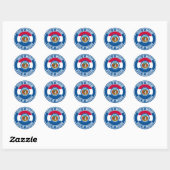 Missouri Round Emblem Ronde Sticker (Vel)