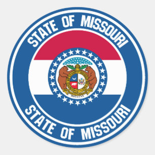 Missouri Round Emblem Ronde Sticker