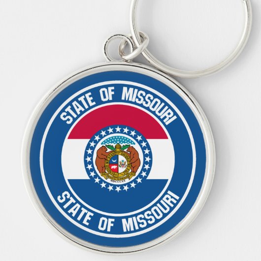 Missouri Round Emblem Sleutelhanger (Voorkant)