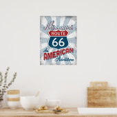 Missouri Route 66  Amerika Poster (Keuken)