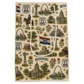 Missouri Route 66 Cadeau Gateway Medium Cadeauzakje (Achterkant)