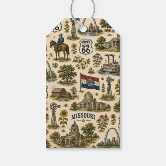 Missouri Route 66 Cadeaukaart Gateway Cadeaulabel (Voorkant)