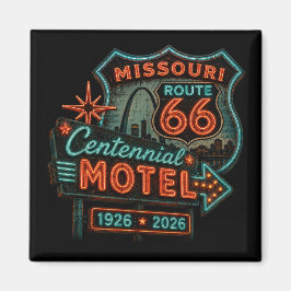 Missouri Route 66 Eeuwfeest Souvenir Magneet