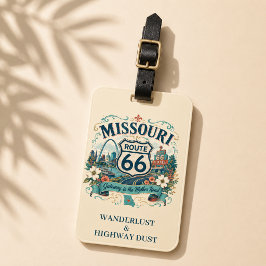 Missouri Route 66 Gateway Reis Souvenir Bagagelabel