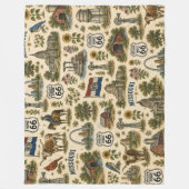 Missouri Route 66 Gezellige Gateway Fleece Deken (Voorkant)