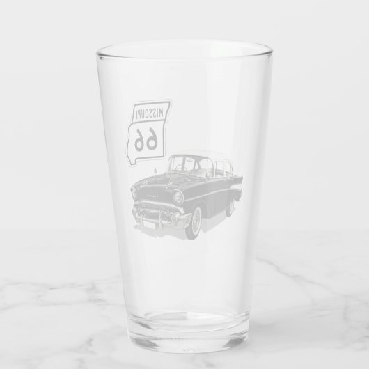 Missouri Route 66 Glas (Achterkant)