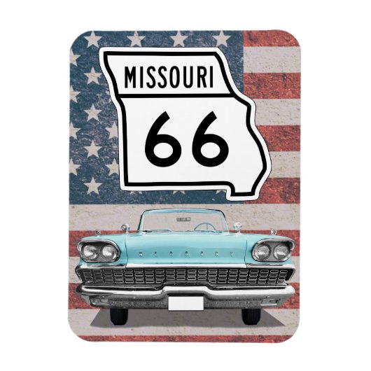 Missouri Route 66 Magnet Magneet (Verticaal)