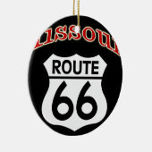 Missouri Route 66 Shield Keramisch Ornament (Rechts)