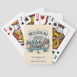 Missouri Route 66 Wanderlust Highway Spelletjesavo Pokerkaarten