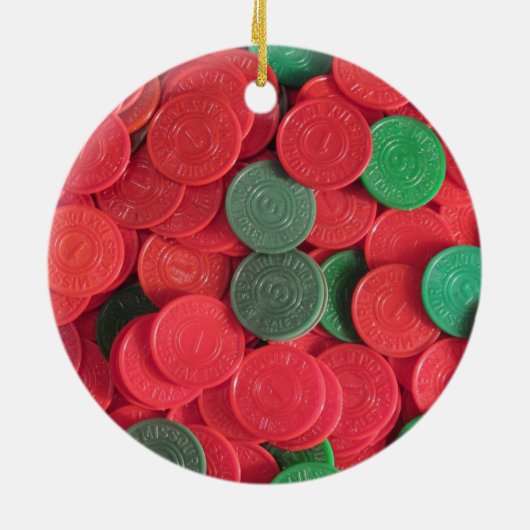 Missouri Sales Tax Tokens Keramisch Ornament (Achterkant)