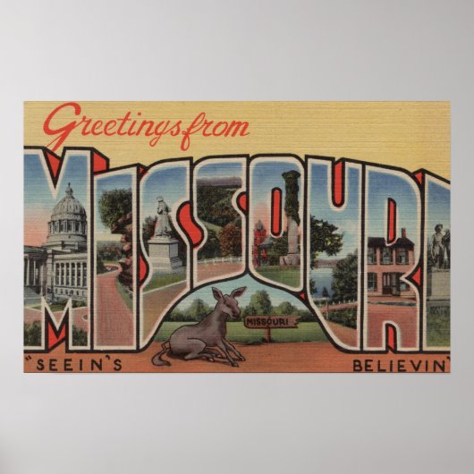 Missouri (Seein's Believin) - Grote brief Poster (Voorkant)
