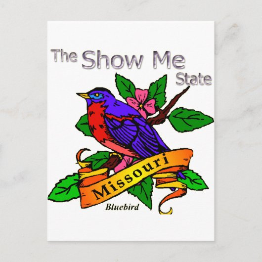 Missouri Show Bluebird Briefkaart (Voorkant)