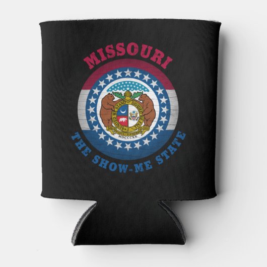 MISSOURI SHOW-ME STAATVLAG BLIKJESKOELER (Voorkant)