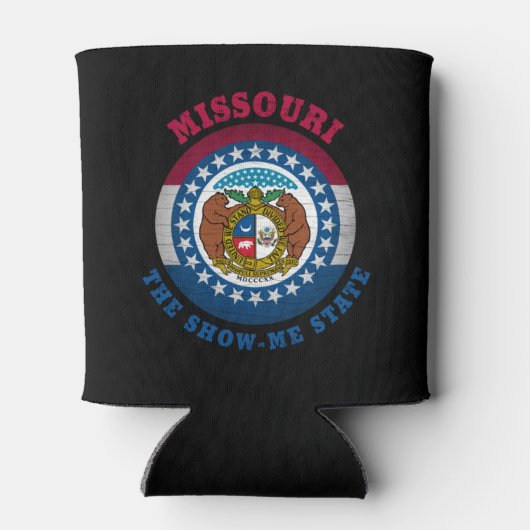 MISSOURI SHOW-ME STAATVLAG BLIKJESKOELER (Achterkant)