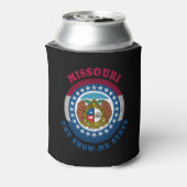 MISSOURI SHOW-ME STAATVLAG BLIKJESKOELER (Blikje Achterkant)