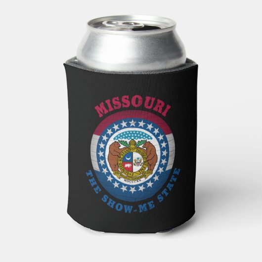 MISSOURI SHOW-ME STAATVLAG BLIKJESKOELER (Blikje Achterkant)