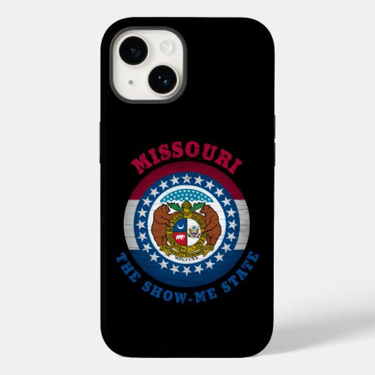 MISSOURI SHOW-ME STAATVLAG Case-Mate iPhone CASE (Achterkant)