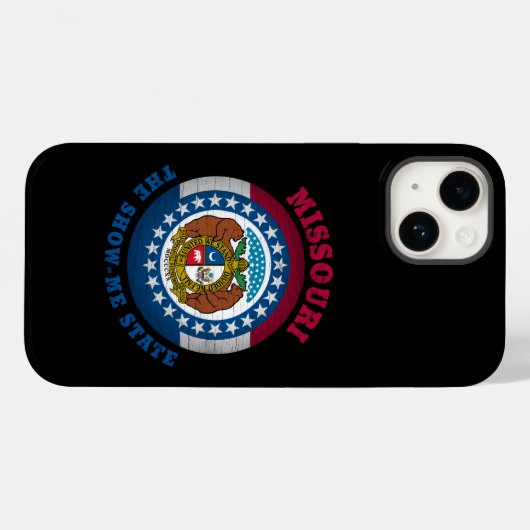 MISSOURI SHOW-ME STAATVLAG Case-Mate iPhone CASE (Achterkant (horizontaal))
