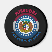 MISSOURI SHOW-ME STAATVLAG MAGNEET (Voorkant)